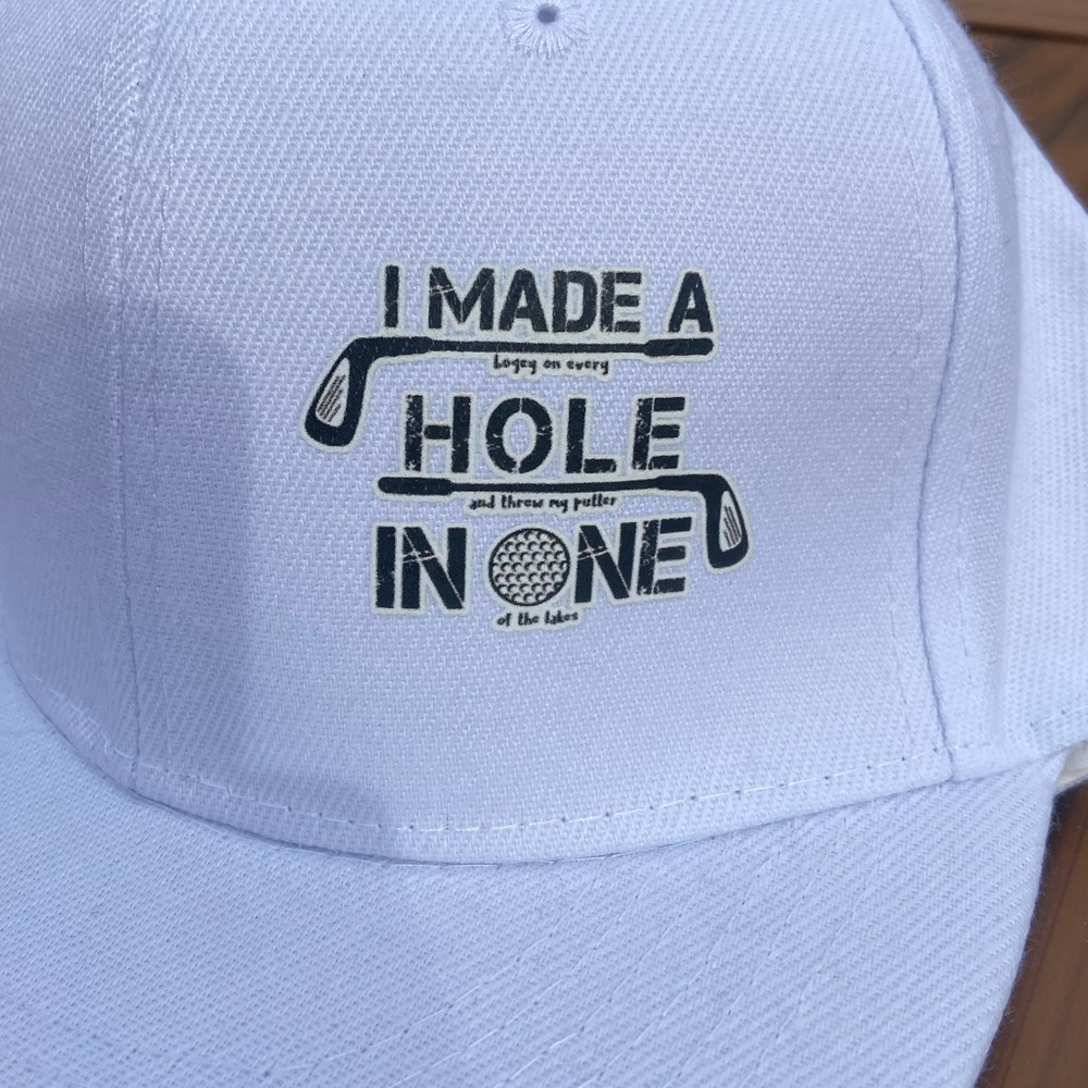 White Golfing meme snapback